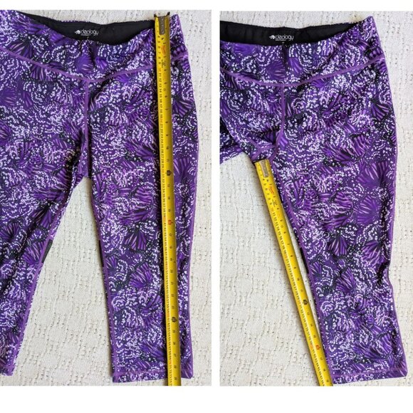 ID Ideology Abstract Printed Mesh Inset Athletic Crop Leggings Size L - Picture 5 of 5